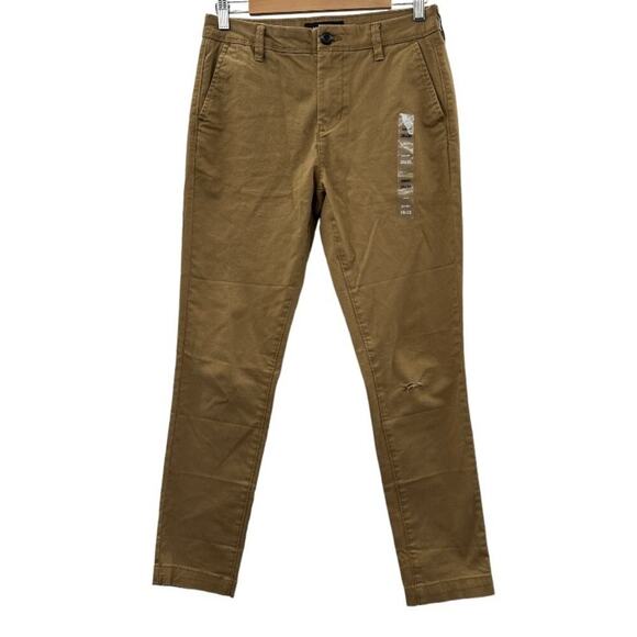 Aeropostale Dark Khaki Skinny‎ Leg Pants Size 28 x 30 - Picture 1 of 7